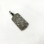 Load image into Gallery viewer, DP303. Diamond Sterling Silver Rectangle Cross Pendant
