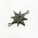 Load image into Gallery viewer, DC392. Diamond Sterling Silver Star Connector
