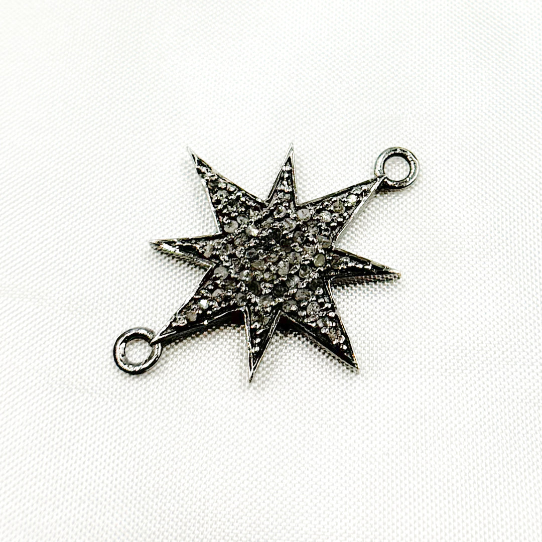 DC392. Diamond Sterling Silver Star Connector