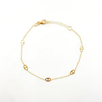 Load image into Gallery viewer, BRSET778. 14k Solid Yellow Gold Marina Link Bracelet