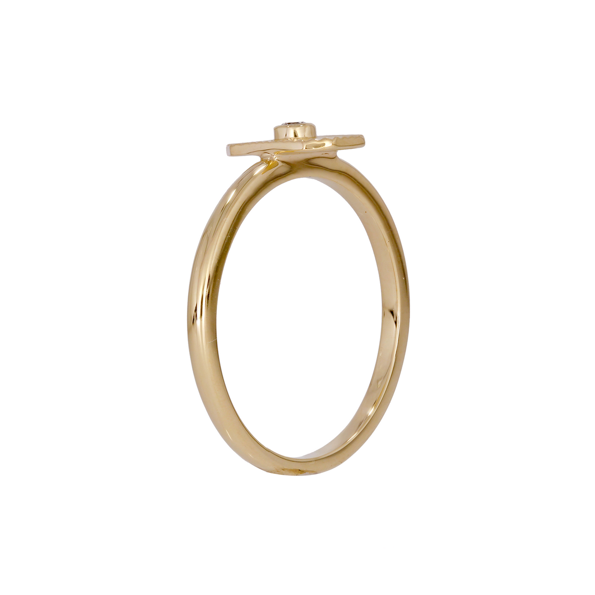 Gold Diamond Rectangle Jewelry Set