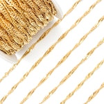 Load image into Gallery viewer, V319GF. 14K Gold Filled Twisted Singapore Unfinished Chain