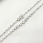 Load image into Gallery viewer, 14K Solid White Gold Diamond Necklace. NFS70576
