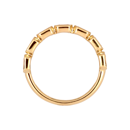 RAJ02417. 14K Solid Yellow Gold Diamond Band Ring