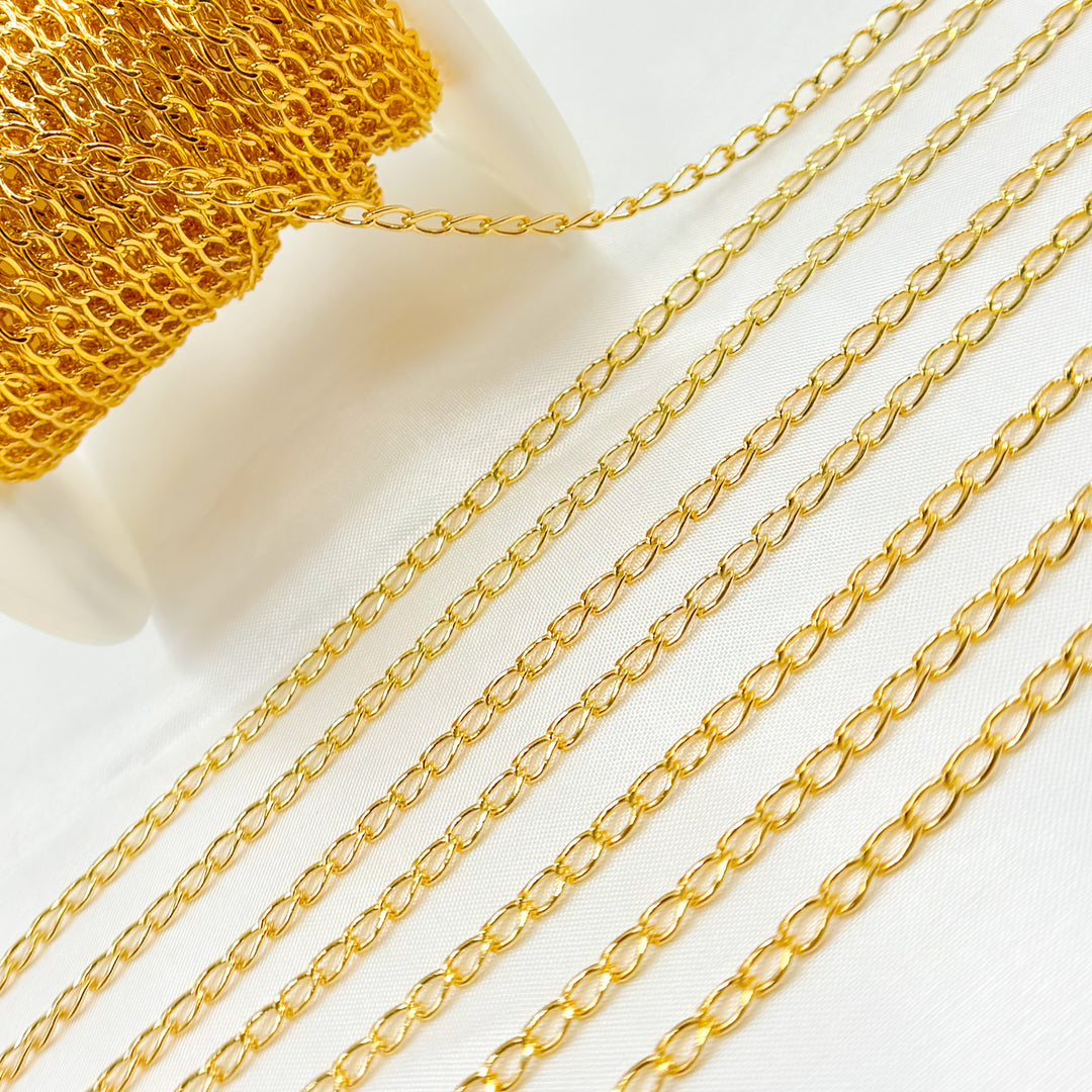 2508CHR. 14K Gold Filled Flat Curb Chain