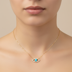Load image into Gallery viewer, NFD72558. 14K Solid Gold Diamond and Gemstone Necklace