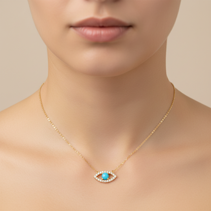 NFD72558. 14K Solid Gold Diamond and Gemstone Necklace