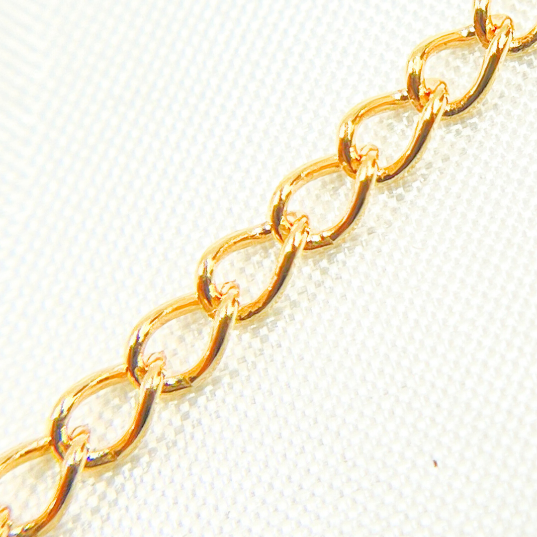 14k Yellow Gold Filled Cable Link Chain. V208GF