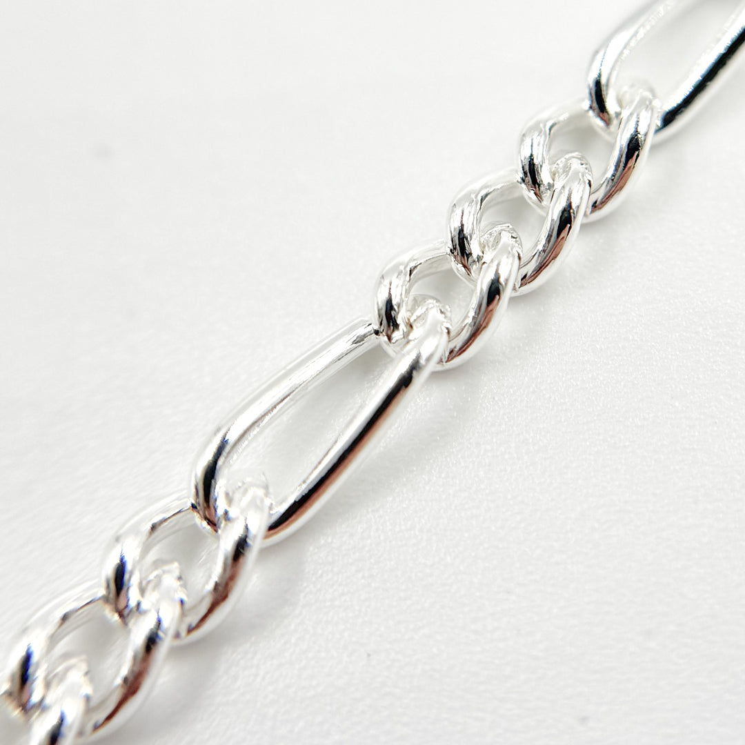 3831CSS. Sterling Silver Figaro Chain