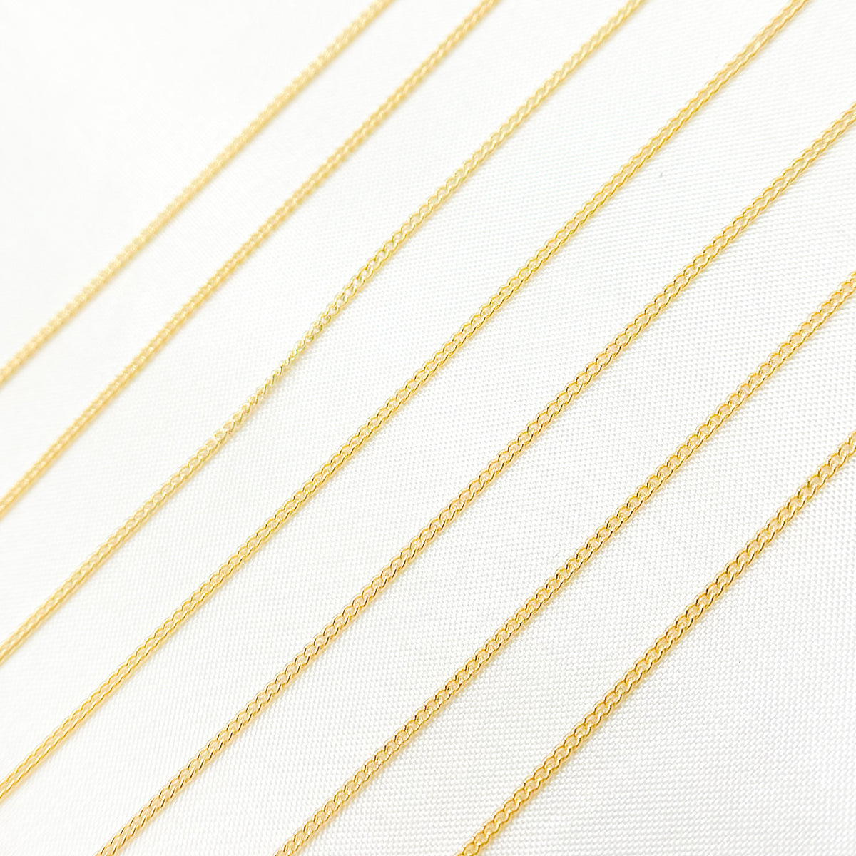14K Solid Gold Curb Chain