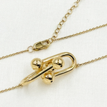 Load image into Gallery viewer, 14K Solid Gold Knot Necklace. NFZ71461
