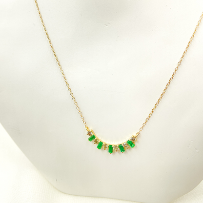 Yellow Gold, Diamonds & Precious Stones Cable Link Fancy Necklaces