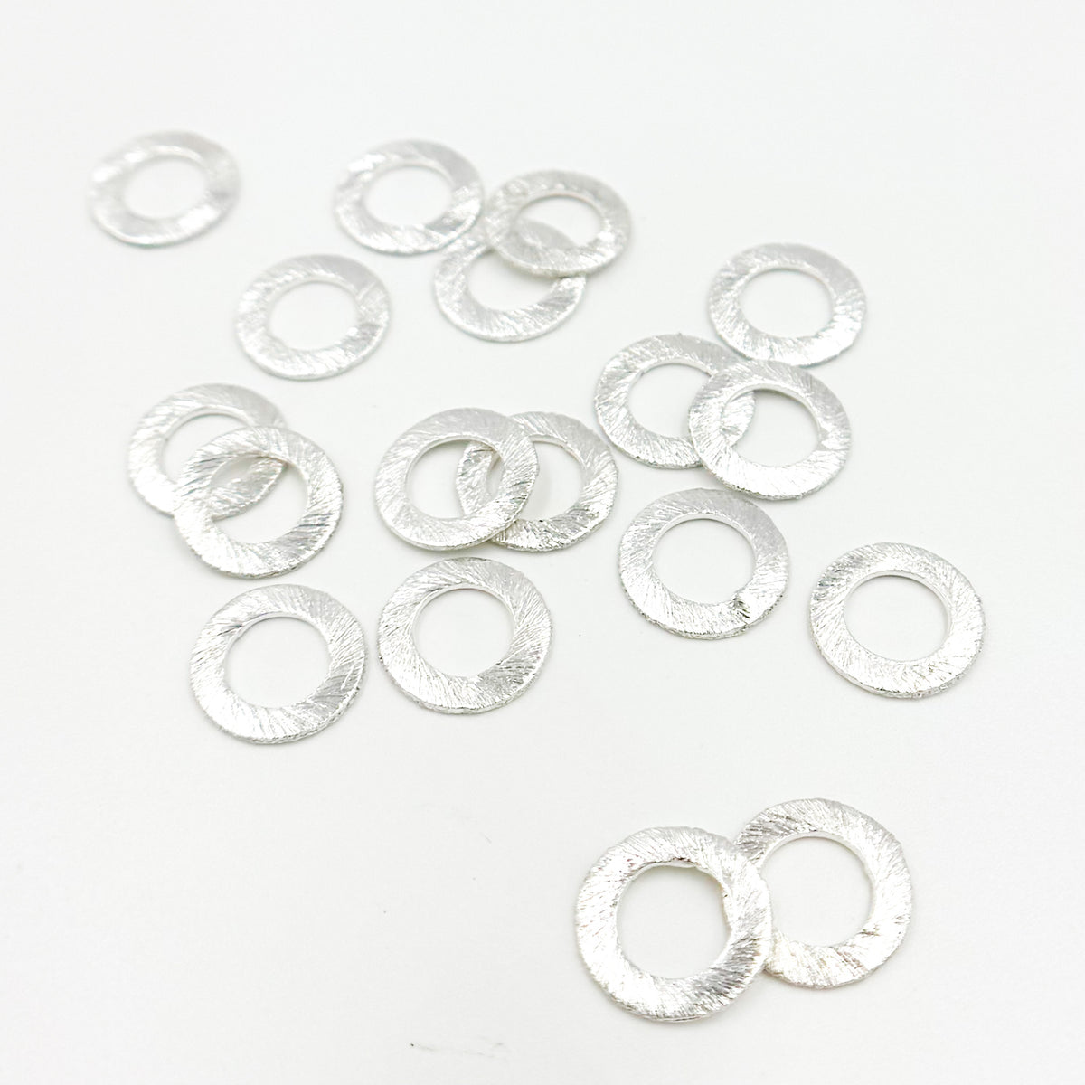 White Sterling Silver Ring Connector