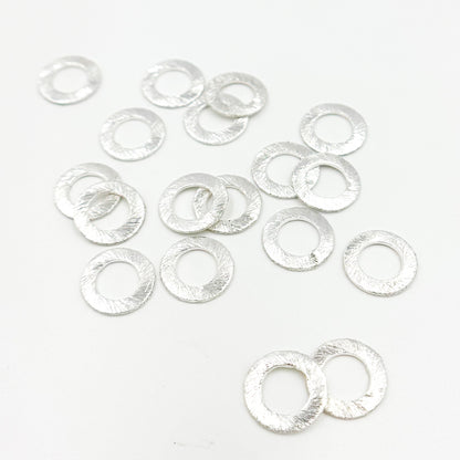 White Sterling Silver Ring Connector