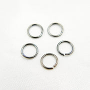 MFT080DE7BR. 7MM 20Gauge Black Rhodium Open Jump Ring