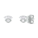 Load image into Gallery viewer, ER421145. 14K Solid Gold Diamond Eye Studs
