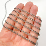 Load image into Gallery viewer, X12OX. Oxidized Sterling Silver Curb Chain
