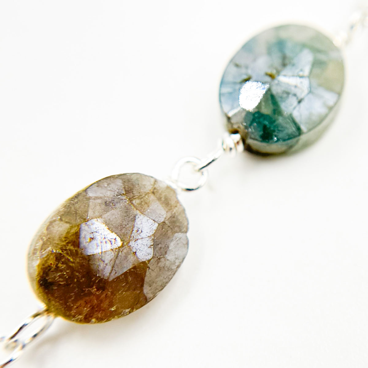 SIL19. Silverite Oval Shape Sterling Silver Wire Chain