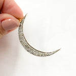 Load image into Gallery viewer, DP495. Diamond Sterling Silver Moon Pendant
