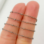 Load image into Gallery viewer, Z36OXNecklace. Oxidized Sterling Silver Cube Satellite Necklace

