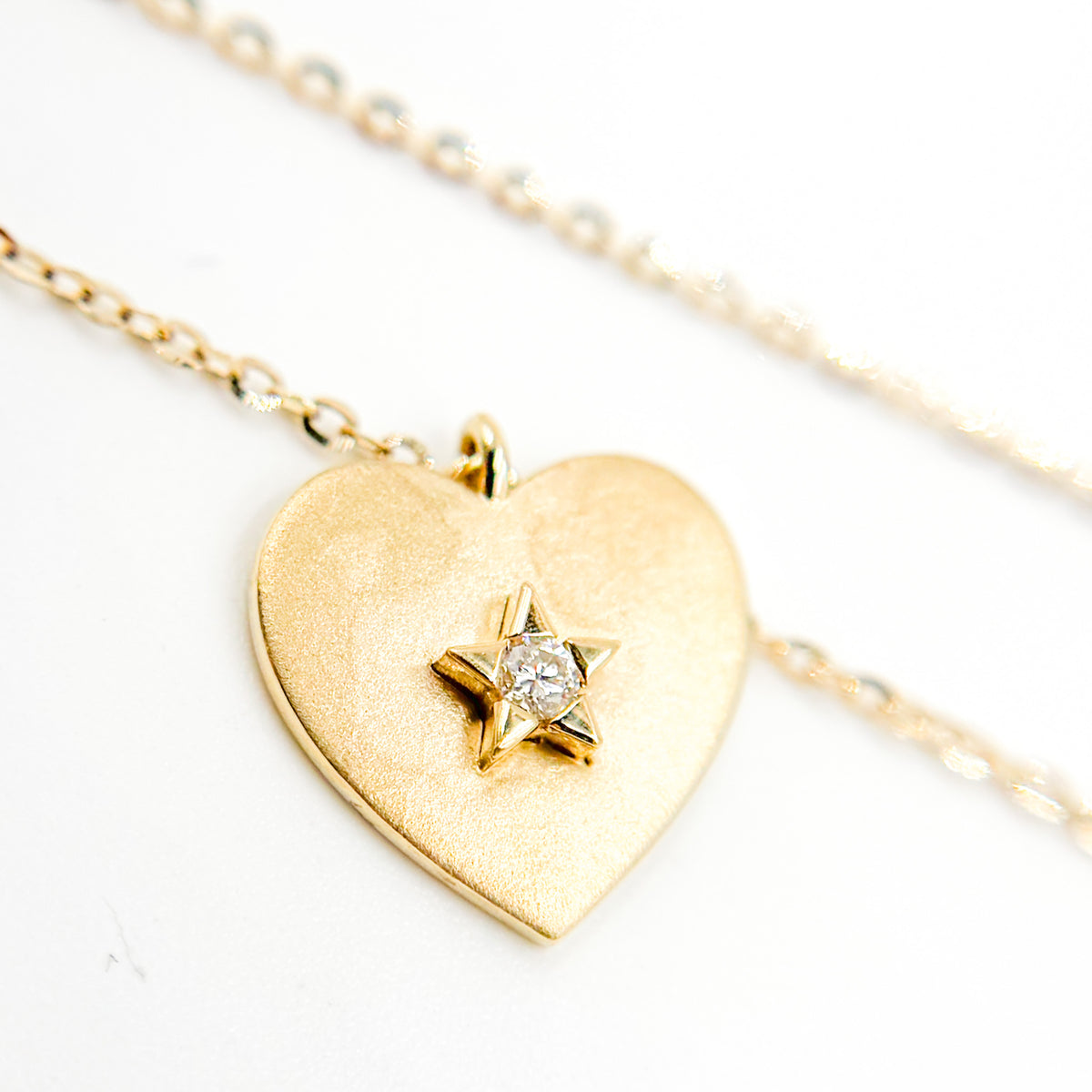 14K Solid Gold Diamond and Emerald Mix Shapes Fancy Necklaces