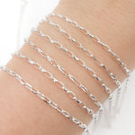 Load image into Gallery viewer, Y128SS. Sterling Silver Diamond Cut Box Link Chain
