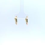 Load image into Gallery viewer, HP404198. 14k Solid Gold Diamond and Gemstone Snake Hoop Earrings