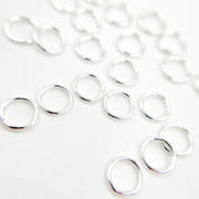 White Sterling Silver Close Jump Ring