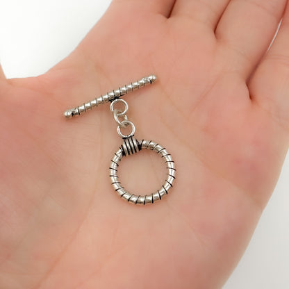 Buy Oxidized Sterling Silver Toggle Clasp