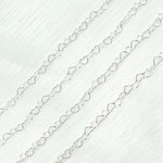 Load image into Gallery viewer, Y112SS.  Sterling Silver Heart Link Chain
