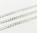 Load image into Gallery viewer, 925 Sterling Silver Flat Curb Chain. Y74SS
