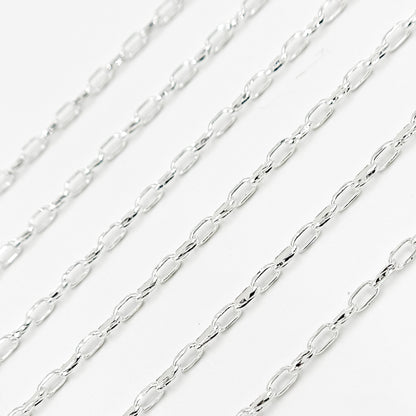 Buy Sterling Silver Diamond Cut Box Link Chain