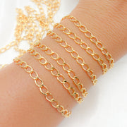 295GF. 14K Gold Filled Oval Curb Chain