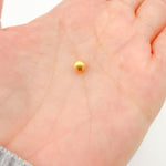 Load image into Gallery viewer, 5MMGPBEADS. 5MM Gold Plated Sterling Silver Velvet Beads