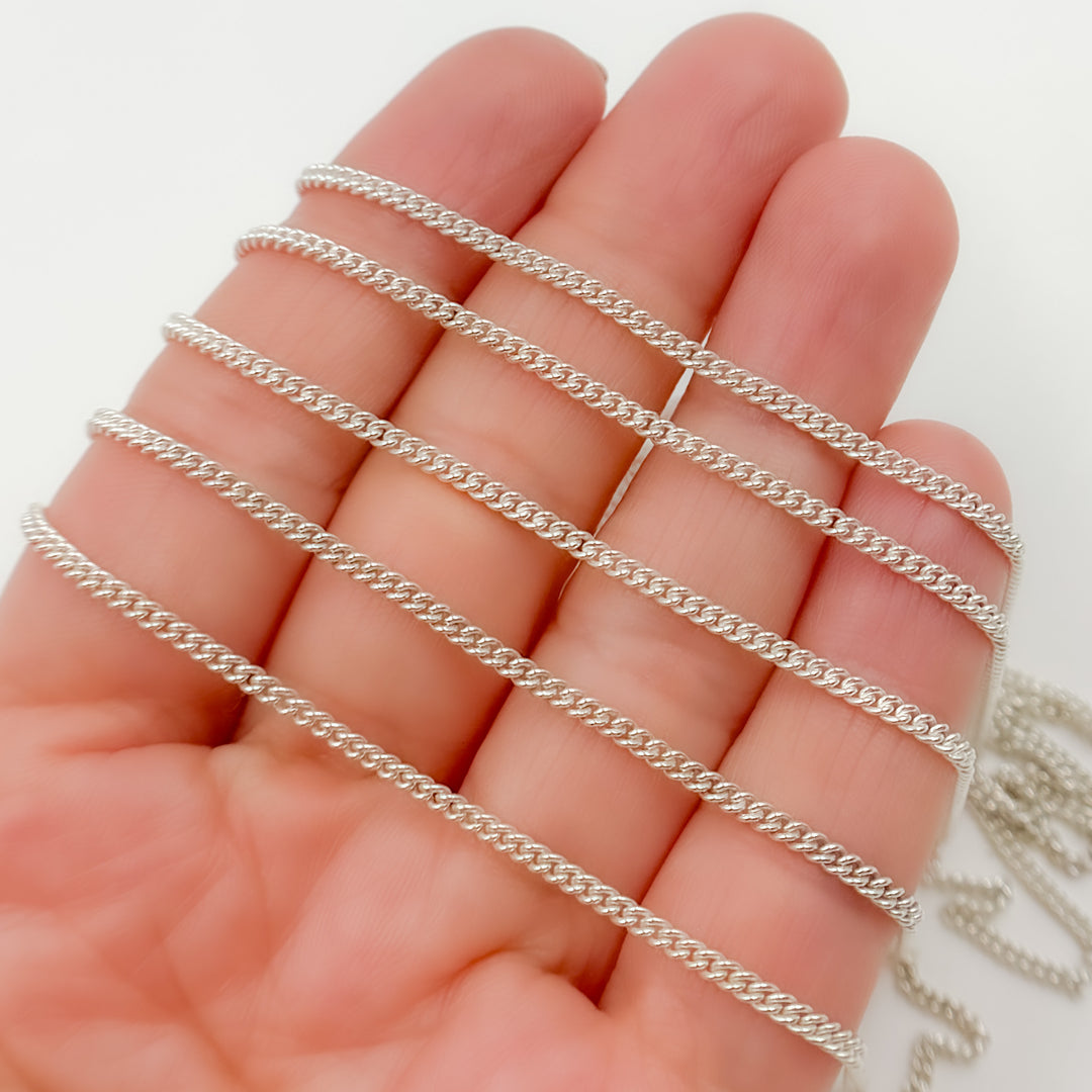X17SS. Sterling Silver Curb Chain