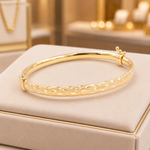 Load image into Gallery viewer, Bangle14. 14K Solid Gold Matte Textured Bangle