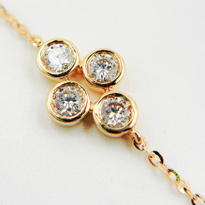 BFI61267. 14k Solid Gold Diamond Bracelet