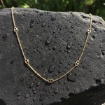 Load image into Gallery viewer, NKSET778. 14k Solid Yellow Gold Marina Link Necklace