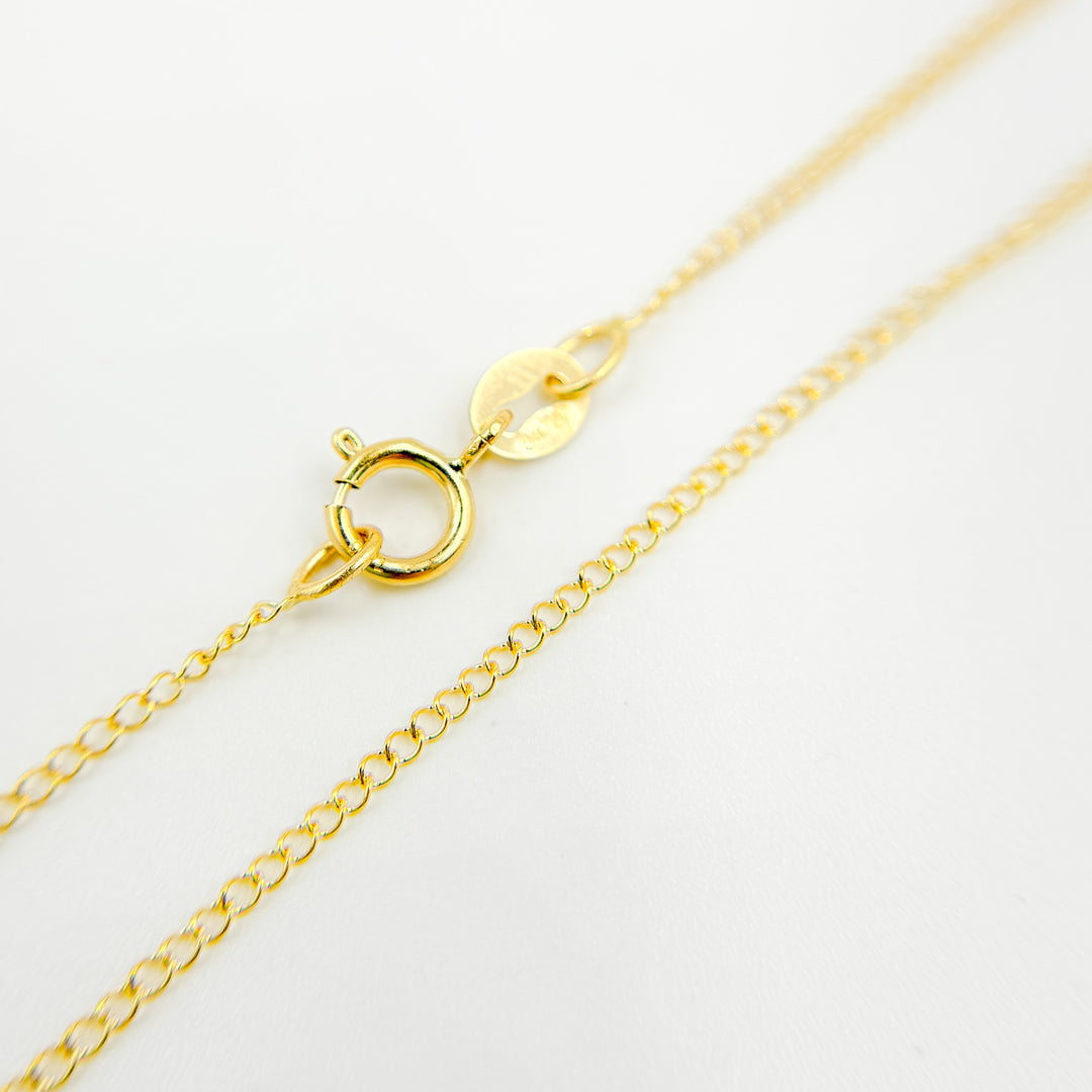 022GLLG18K. 18K Solid Gold Cable Necklace
