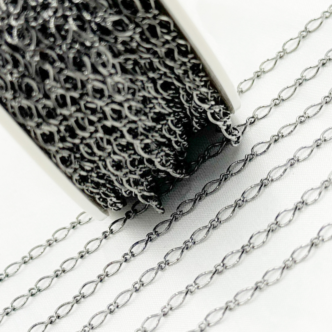 Oxidized 925 Sterling Silver Long & Short Link