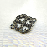 Load image into Gallery viewer, DC263. Diamond &amp; Sterling Silver Flower Connector
