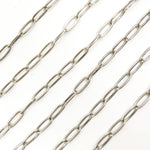 Load image into Gallery viewer, 2903FOX. Oxidized Sterling Silver Flat Paperclip Chain
