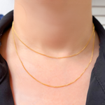 Load image into Gallery viewer, Buy 14k Gold Filled Curb Finished Necklace.
