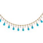Load image into Gallery viewer, NFL71707. 14K Solid Gold Diamond and Gemstone Necklace