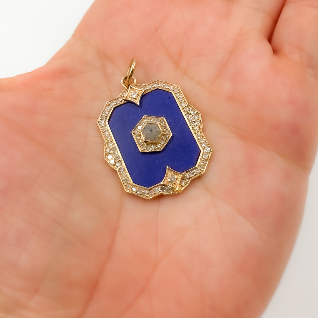 Buy Now 14K Gold Rectangle Pendant