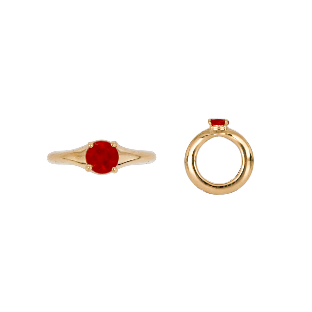 CMZ00100. 14K Solid Gold Ring Charm