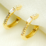 Load image into Gallery viewer, EHB56581. 14K Gold &amp; Diamonds Huge Earrings