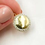 Load image into Gallery viewer, DP725. Diamond Sterling Silver Round Charm
