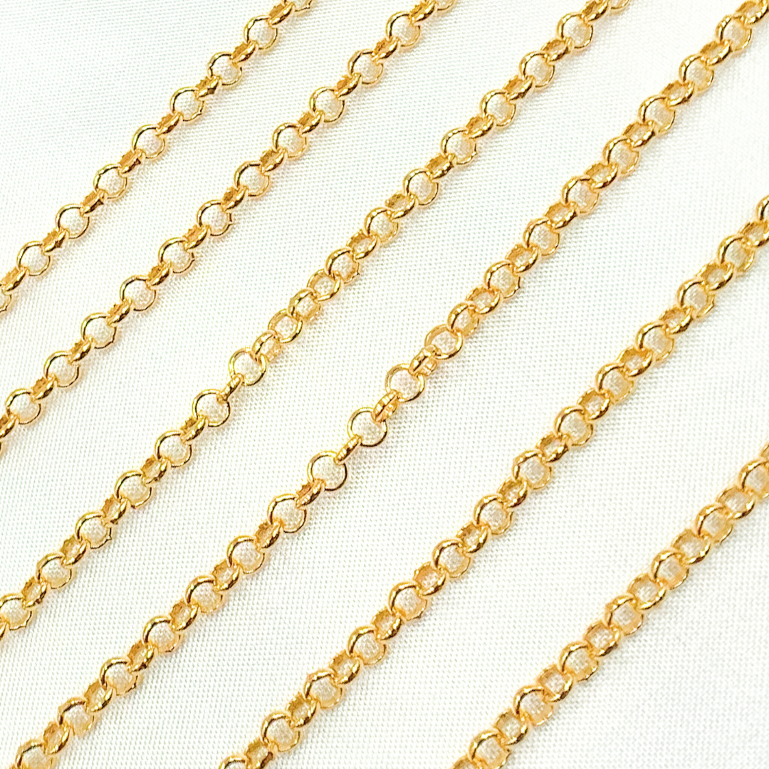 V116GF. 14k Gold Filled Rolo Chain.