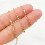 Load image into Gallery viewer, 14K Gold-Filled Satellite Tube Finish Necklace. 1203D2Necklace
